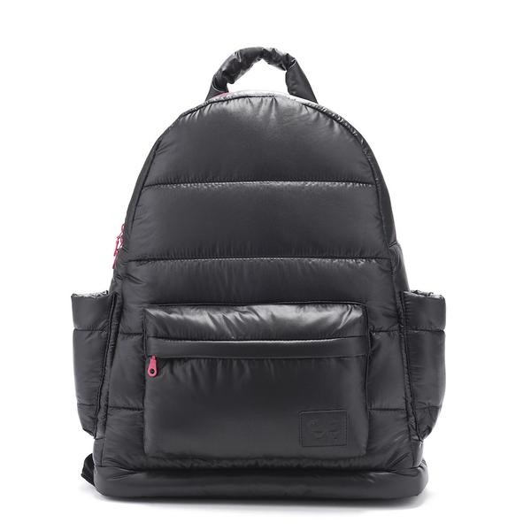 Backpack Baby Diaper Bag - Black and Pink L