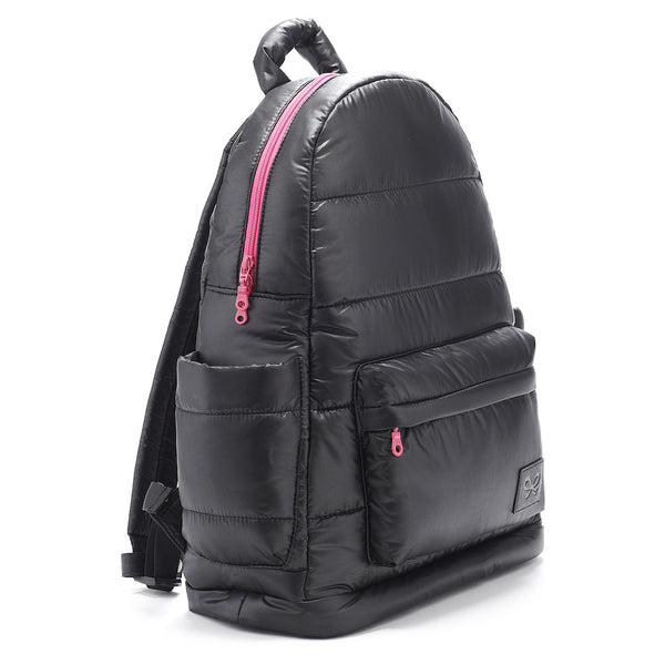 Backpack Baby Diaper Bag - Black and Pink L