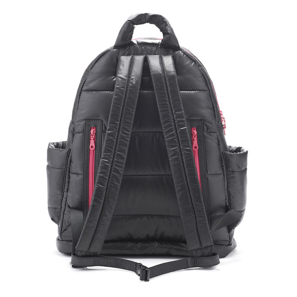 Backpack Baby Diaper Bag - Black and Pink L